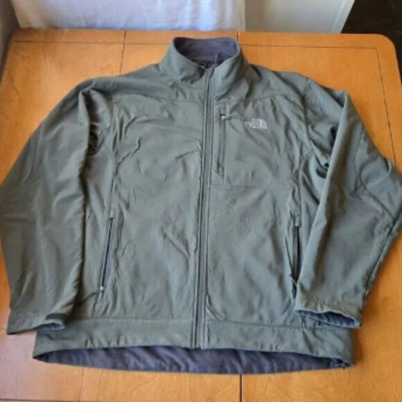 The North Face Apex Bionic 3 Men's Soft Shell Full Zip Jacket Khaki Green Sz 2XL - Picture 1 of 13